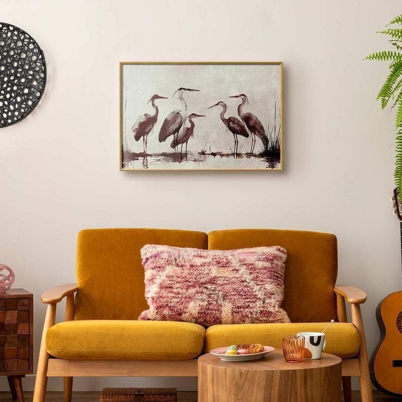 Poster - Herons Painted in Ink in Poster e stampe Collezione Casa - Trebisacce, commercioVirtuoso.it
