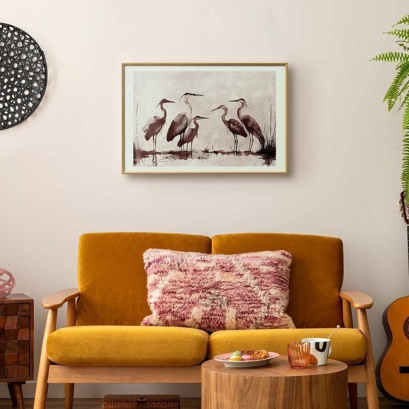 Poster - Herons Painted in Ink in Poster e stampe Collezione Casa - Trebisacce, commercioVirtuoso.it