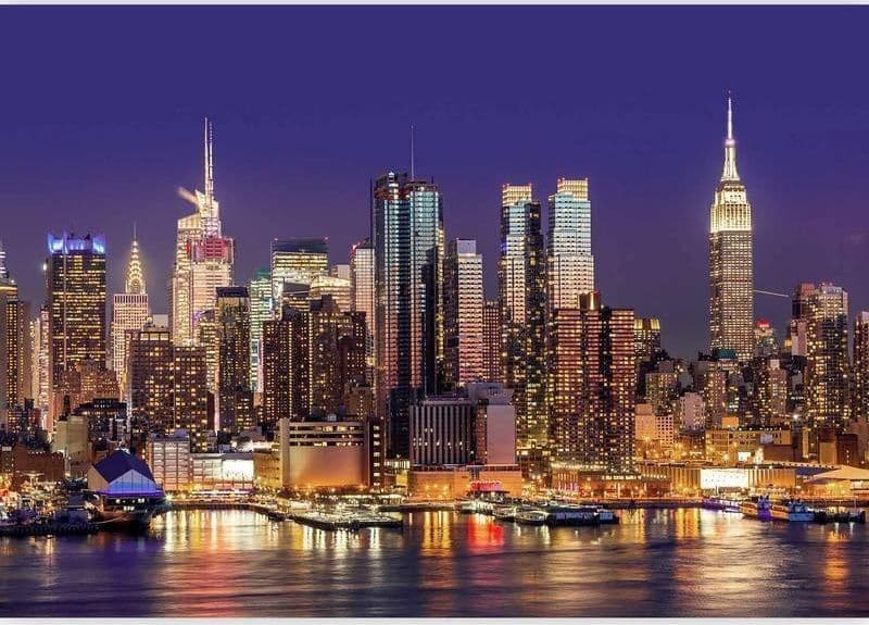 Fotomurale NYC: Night City in Carta da parati Collezione Casa - Trebisacce, commercioVirtuoso.it