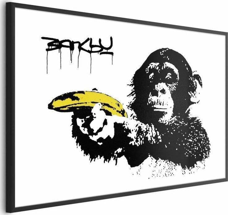 Poster - Banksy: Monkey with a Banana in Poster e stampe Collezione Casa - Trebisacce, commercioVirtuoso.it