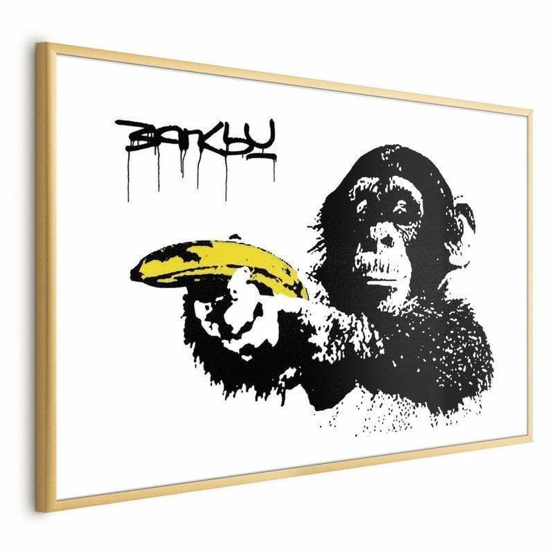 Poster - Banksy: Monkey with a Banana in Poster e stampe Collezione Casa - Trebisacce, commercioVirtuoso.it