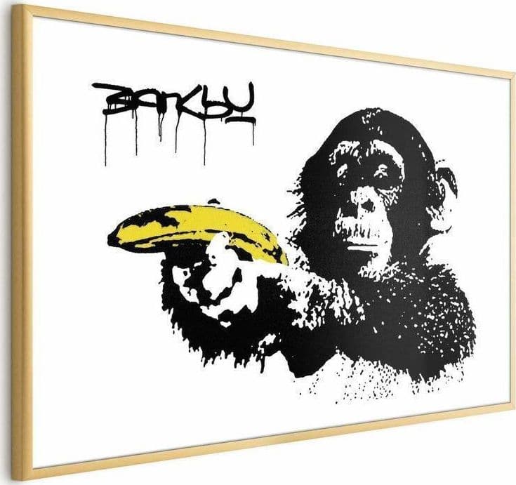 Poster - Banksy: Monkey with a Banana in Poster e stampe Collezione Casa - Trebisacce, commercioVirtuoso.it