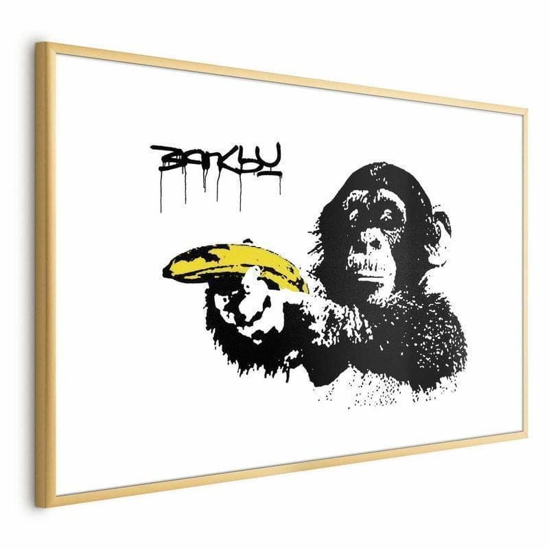 Poster - Banksy: Monkey with a Banana in Poster e stampe Collezione Casa - Trebisacce, commercioVirtuoso.it