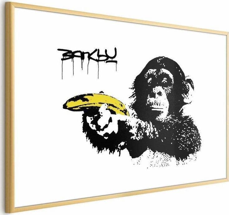 Poster - Banksy: Monkey with a Banana in Poster e stampe Collezione Casa - Trebisacce, commercioVirtuoso.it