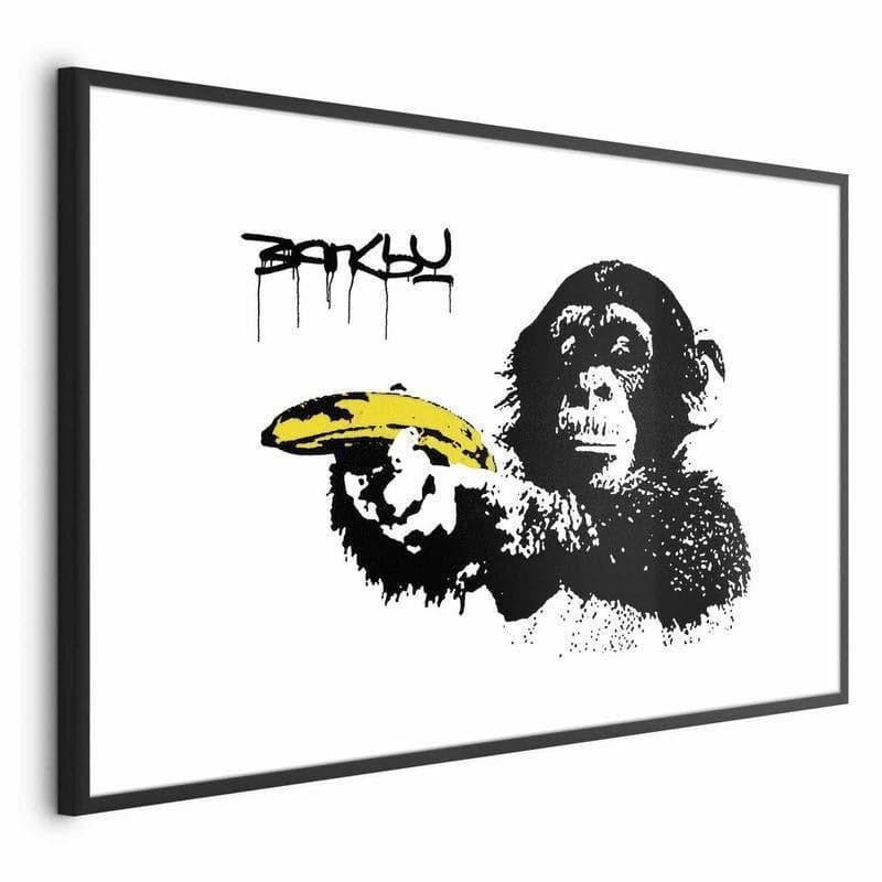 Poster - Banksy: Monkey with a Banana in Poster e stampe Collezione Casa - Trebisacce, commercioVirtuoso.it