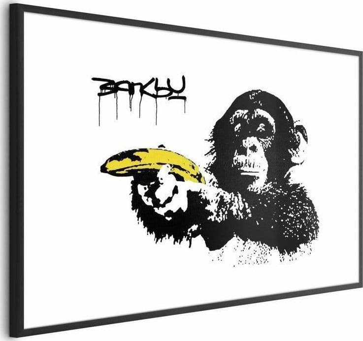Poster - Banksy: Monkey with a Banana in Poster e stampe Collezione Casa - Trebisacce, commercioVirtuoso.it