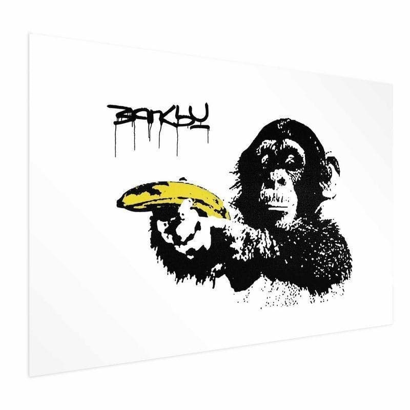 Poster - Banksy: Monkey with a Banana in Poster e stampe Collezione Casa - Trebisacce, commercioVirtuoso.it