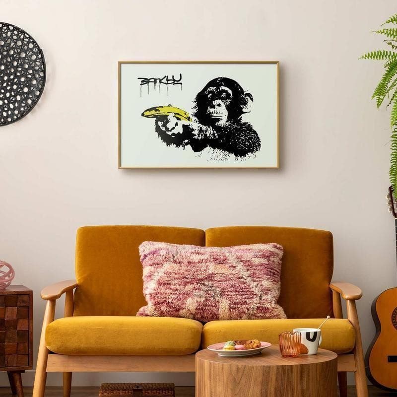 Poster - Banksy: Monkey with a Banana in Poster e stampe Collezione Casa - Trebisacce, commercioVirtuoso.it