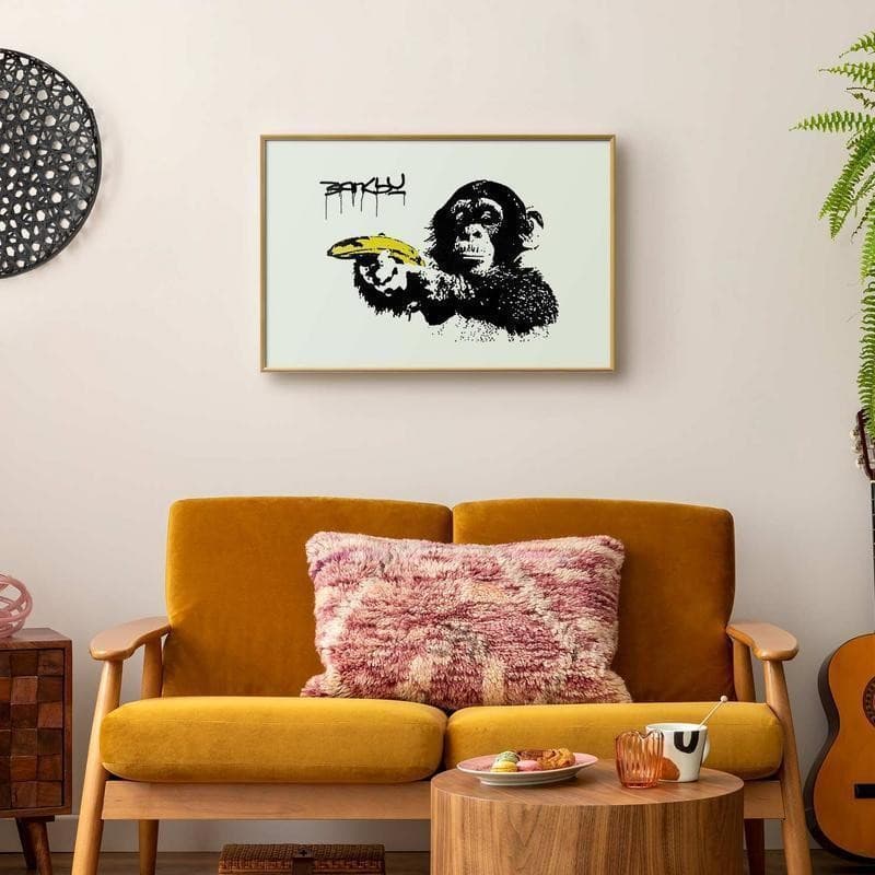 Poster - Banksy: Monkey with a Banana in Poster e stampe Collezione Casa - Trebisacce, commercioVirtuoso.it