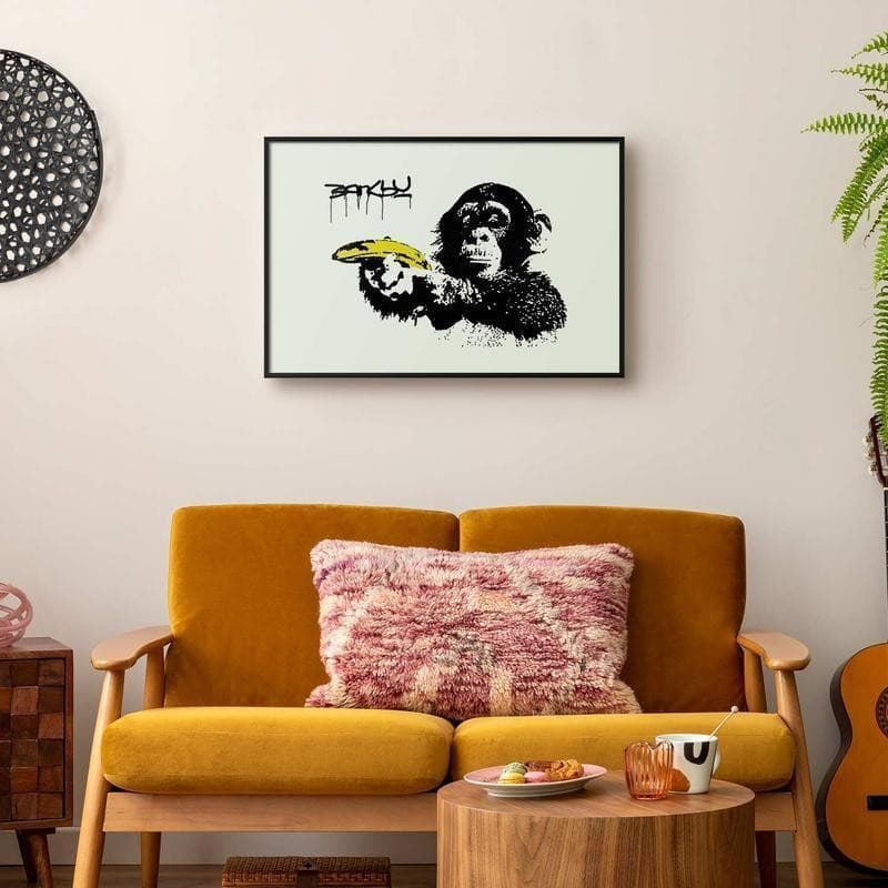 Poster - Banksy: Monkey with a Banana in Poster e stampe Collezione Casa - Trebisacce, commercioVirtuoso.it