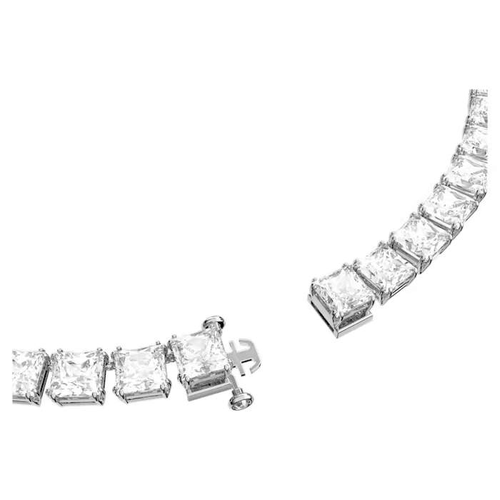 Swarovski Collana Tennis Matrix Taglio squadrato, Bianca, Placcato rodio in Collane Alba Gioielli - Casoria, commercioVirtuoso.it