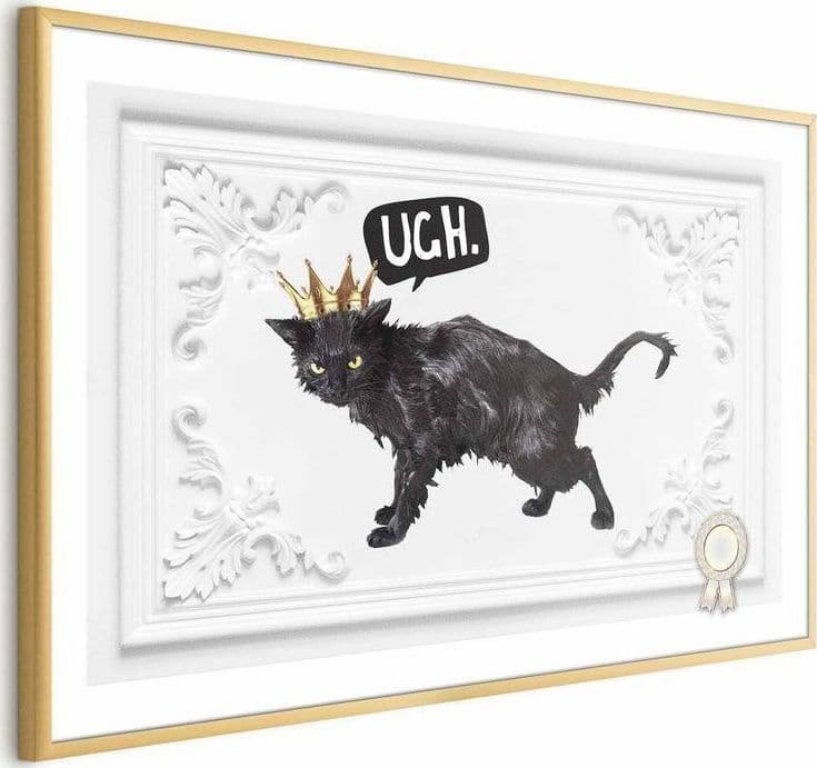 Poster - Cat with a Crown in Poster e stampe Collezione Casa - Trebisacce, commercioVirtuoso.it