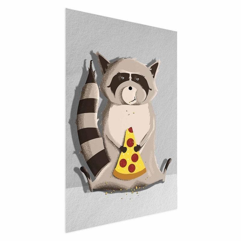 Poster - Raccoon Glutton in Poster e stampe Collezione Casa - Trebisacce, commercioVirtuoso.it