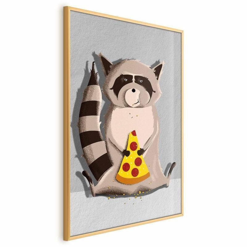 Poster - Raccoon Glutton in Poster e stampe Collezione Casa - Trebisacce, commercioVirtuoso.it
