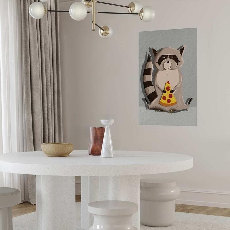 Poster - Raccoon Glutton in Poster e stampe Collezione Casa - Trebisacce, commercioVirtuoso.it