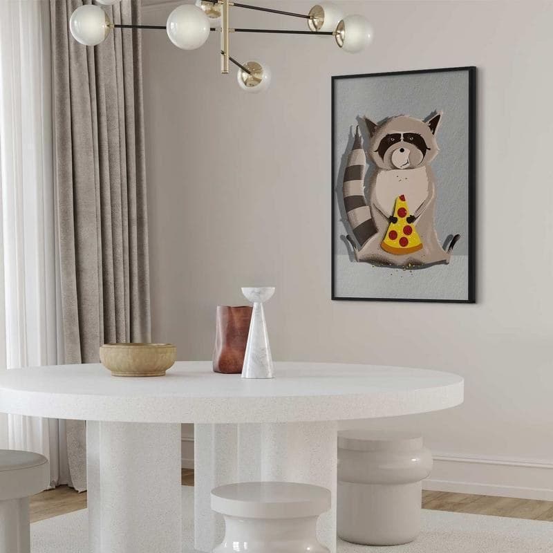 Poster - Raccoon Glutton in Poster e stampe Collezione Casa - Trebisacce, commercioVirtuoso.it