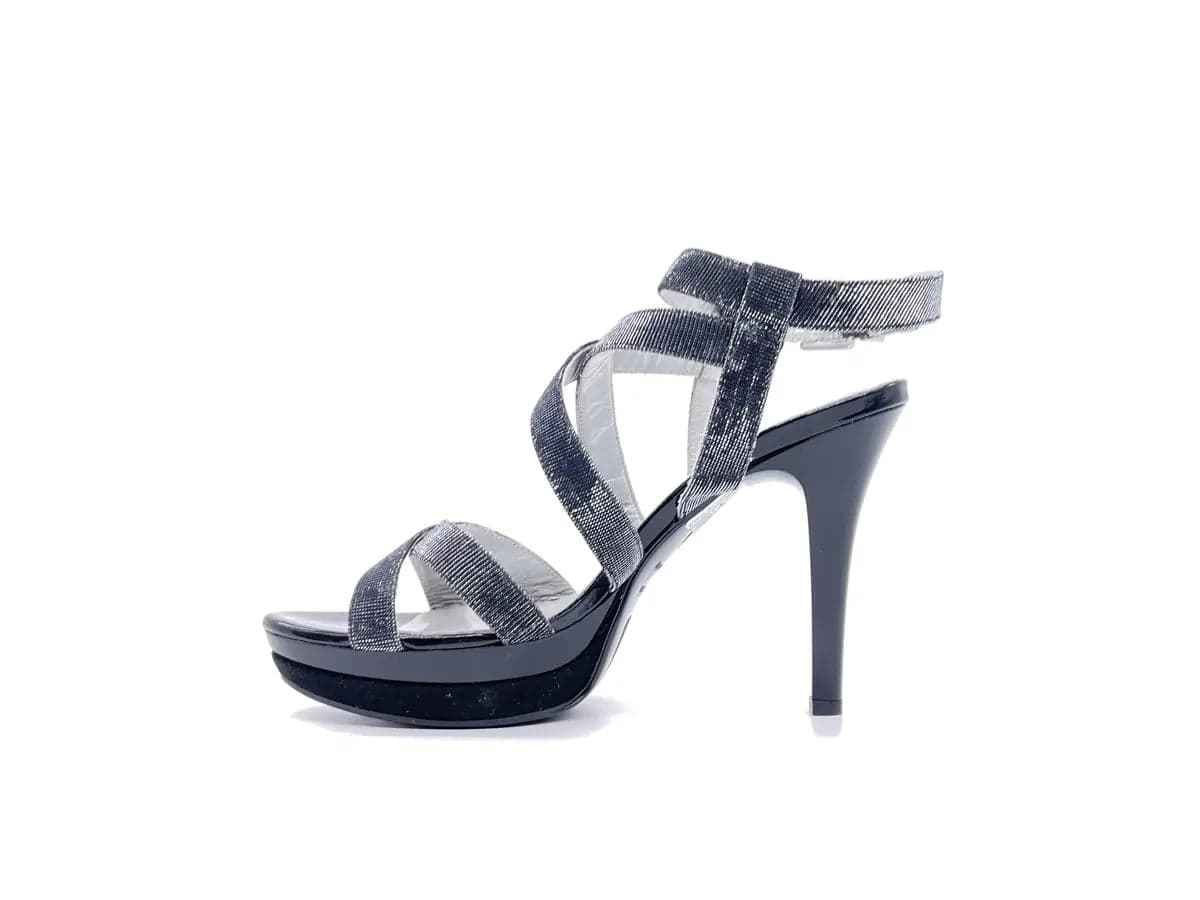 NERO GIARDINI Sandalo donna Notturno Nero in Sandali moda Calzature Durello - Agna, commercioVirtuoso.it