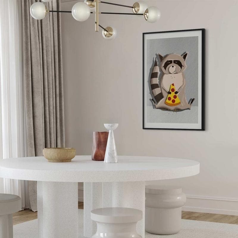 Poster - Raccoon Glutton in Poster e stampe Collezione Casa - Trebisacce, commercioVirtuoso.it