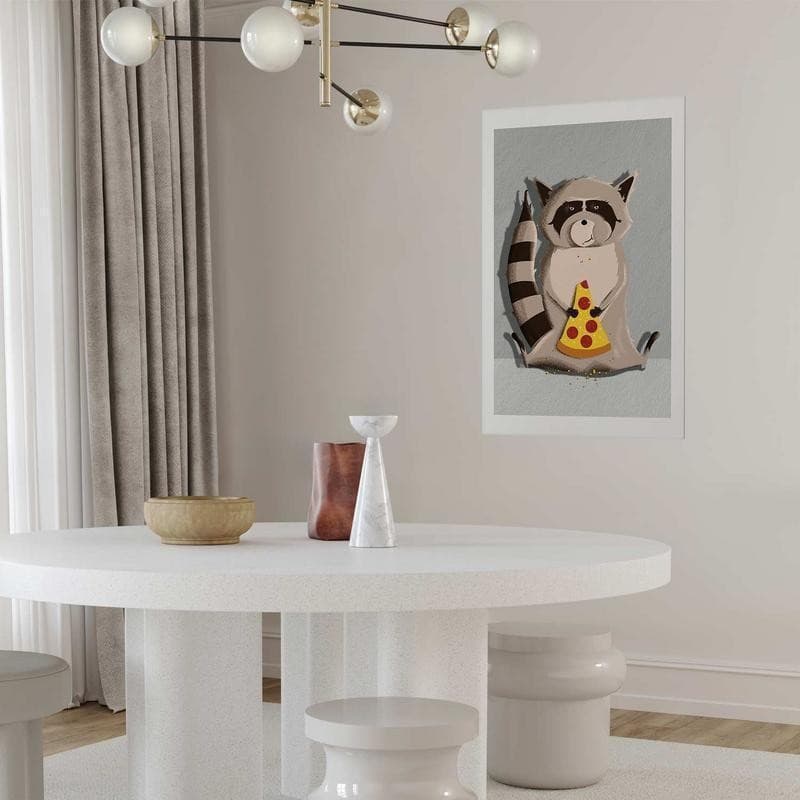Poster - Raccoon Glutton in Poster e stampe Collezione Casa - Trebisacce, commercioVirtuoso.it