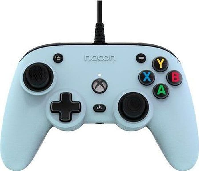 Gamepad nacon xbxprocampastblue pro compact xbox controller pastel blu
