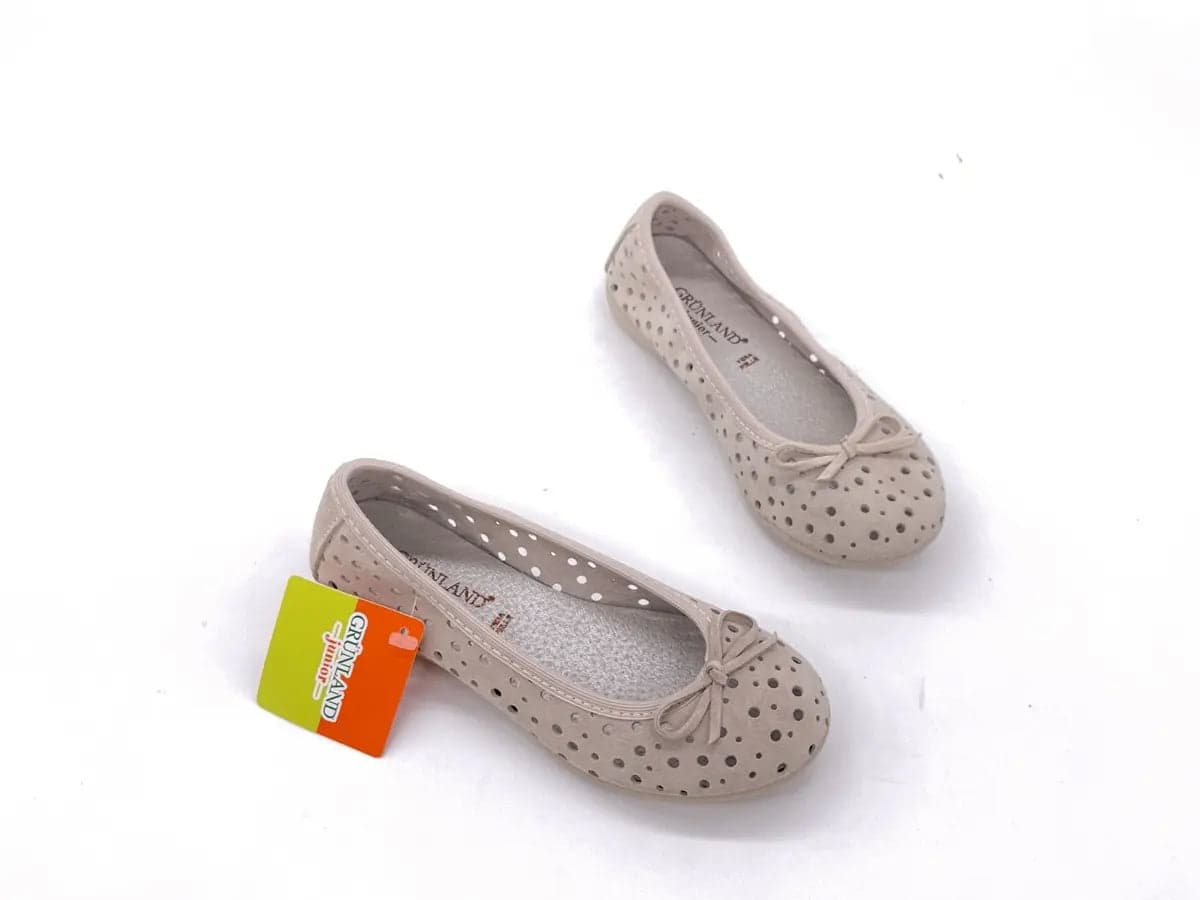 GRUNLAND Ballerina bambina beige forellata in Pantofole Calzature Durello - Agna, commercioVirtuoso.it