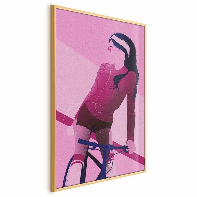 Poster - Woman on a Bicycle in Poster e stampe Collezione Casa - Trebisacce, commercioVirtuoso.it