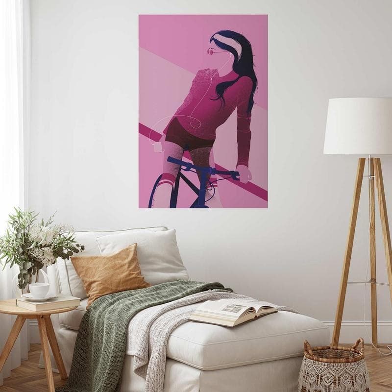 Poster - Woman on a Bicycle in Poster e stampe Collezione Casa - Trebisacce, commercioVirtuoso.it