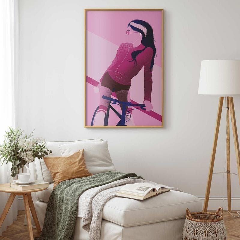 Poster - Woman on a Bicycle in Poster e stampe Collezione Casa - Trebisacce, commercioVirtuoso.it