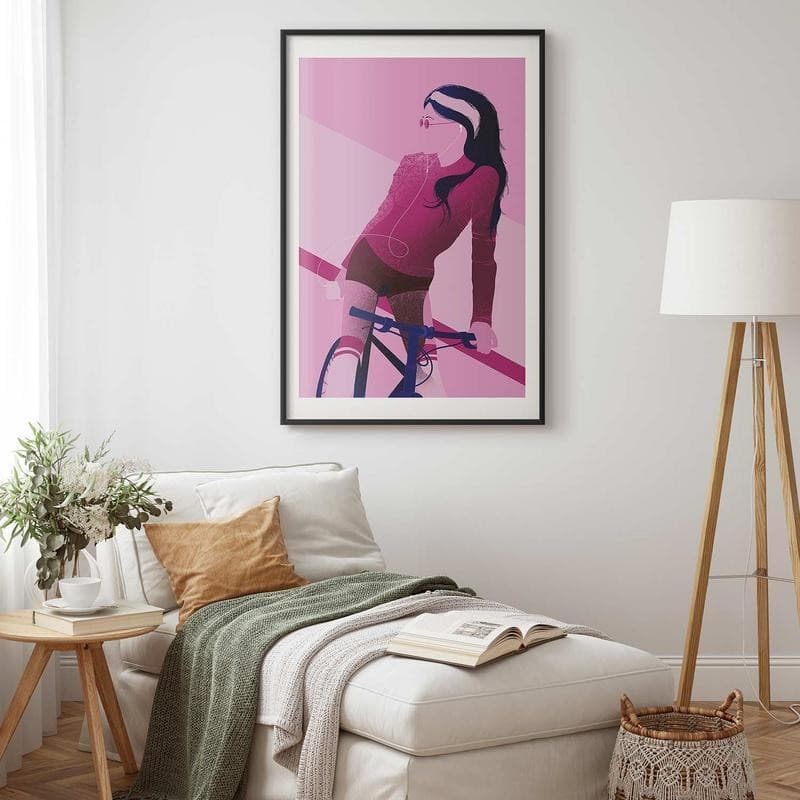 Poster - Woman on a Bicycle in Poster e stampe Collezione Casa - Trebisacce, commercioVirtuoso.it