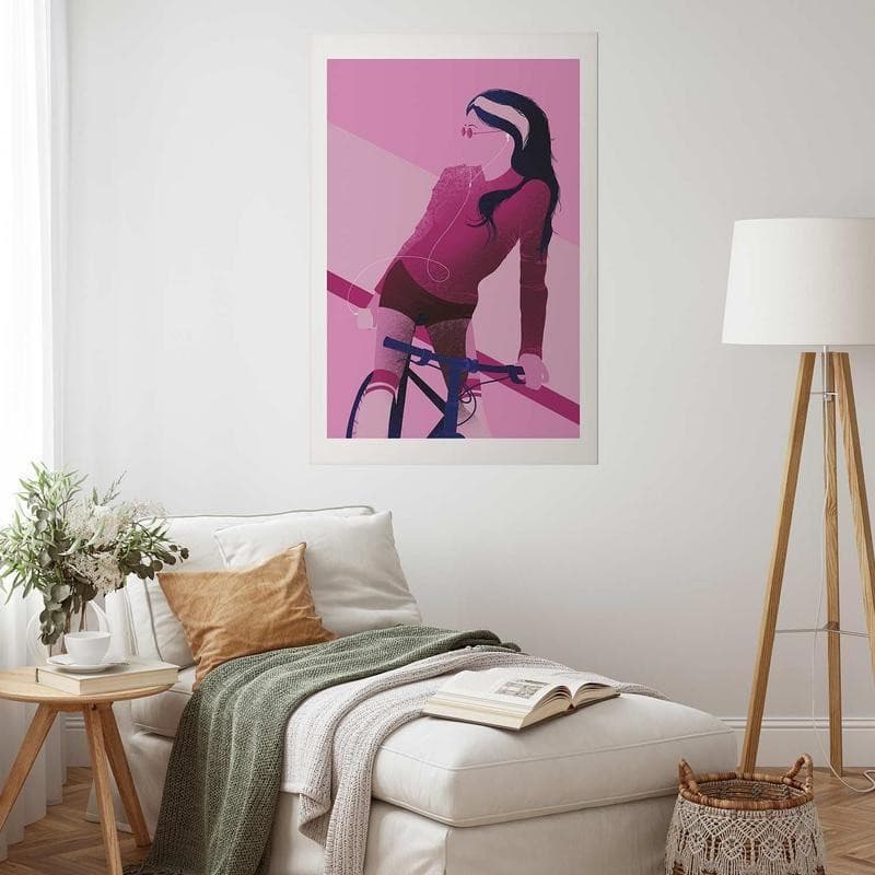 Poster - Woman on a Bicycle in Poster e stampe Collezione Casa - Trebisacce, commercioVirtuoso.it