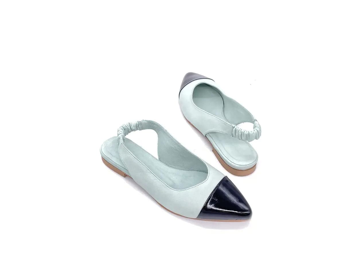 JACKAL Chanel donna in pelle acquamarina e puòa nera in vernice in Scarpe col tacco Calzature Durello - Agna, commercioVirtuoso.it