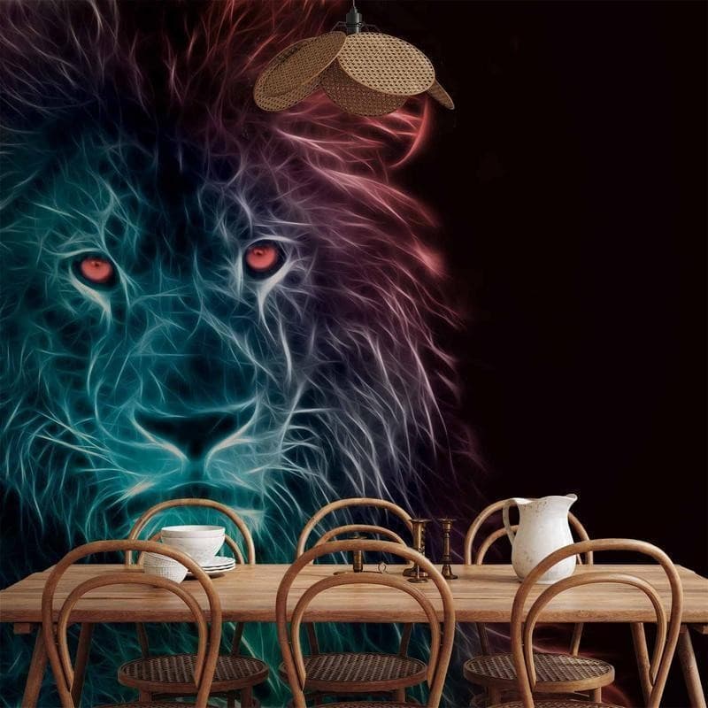 Fotomurale Abstract lion rainbow in Carta da parati Collezione Casa - Trebisacce, commercioVirtuoso.it