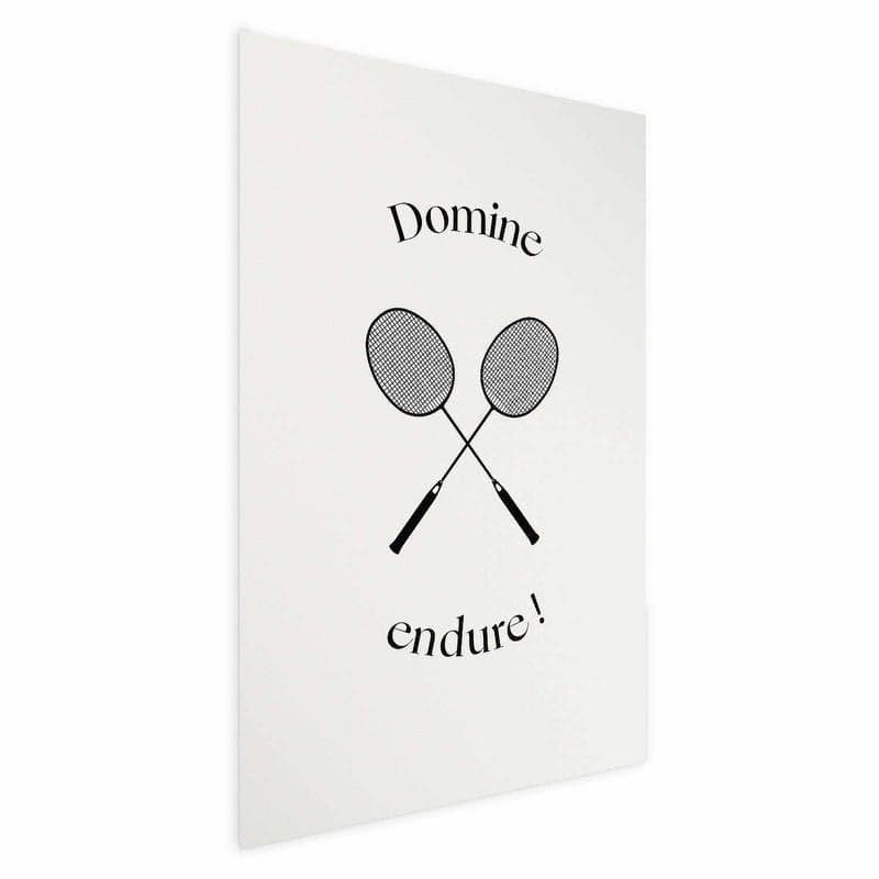 Poster - Summer Games - Badminton Rackets on a White Background in Poster e stampe Collezione Casa - Trebisacce, commercioVirtuoso.it