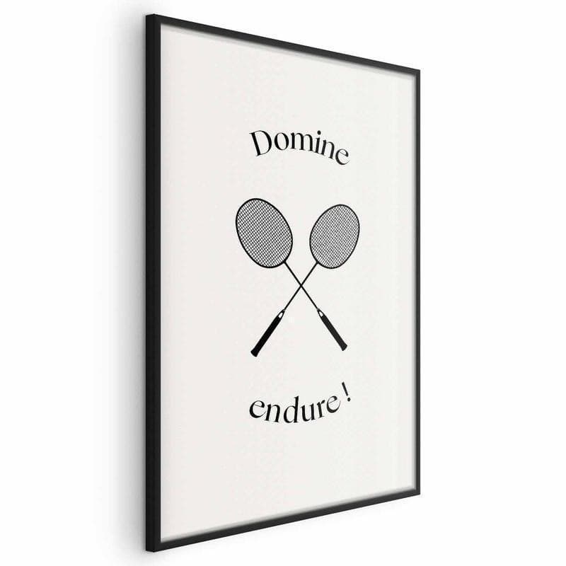 Poster - Summer Games - Badminton Rackets on a White Background in Poster e stampe Collezione Casa - Trebisacce, commercioVirtuoso.it