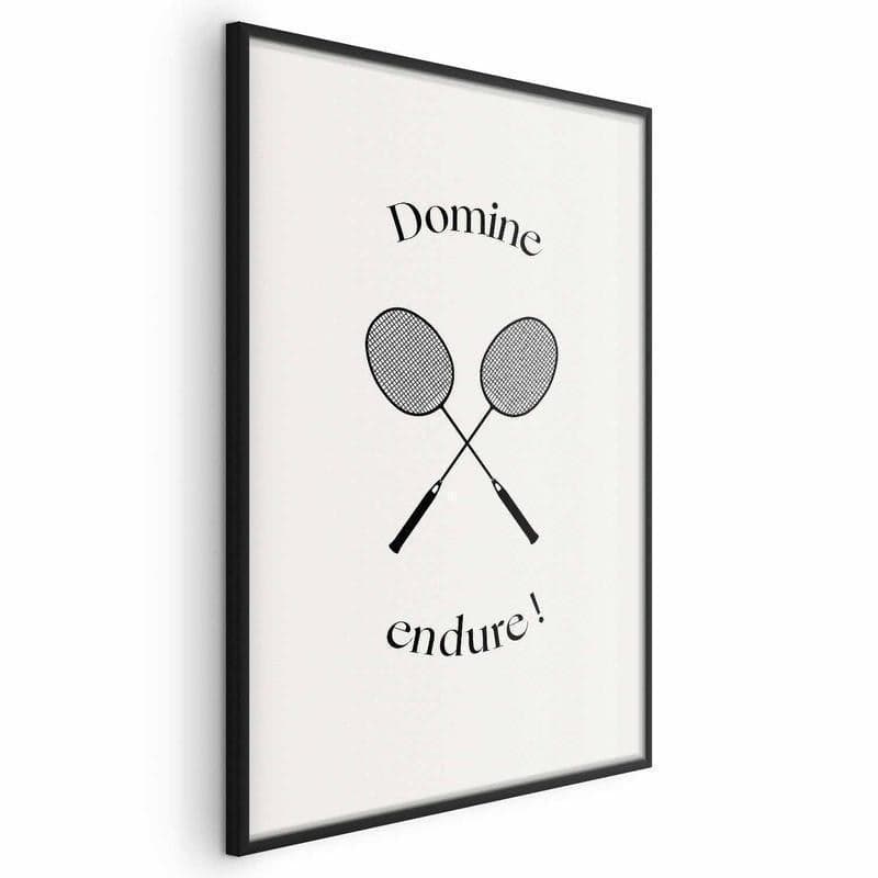 Poster - Summer Games - Badminton Rackets on a White Background in Poster e stampe Collezione Casa - Trebisacce, commercioVirtuoso.it