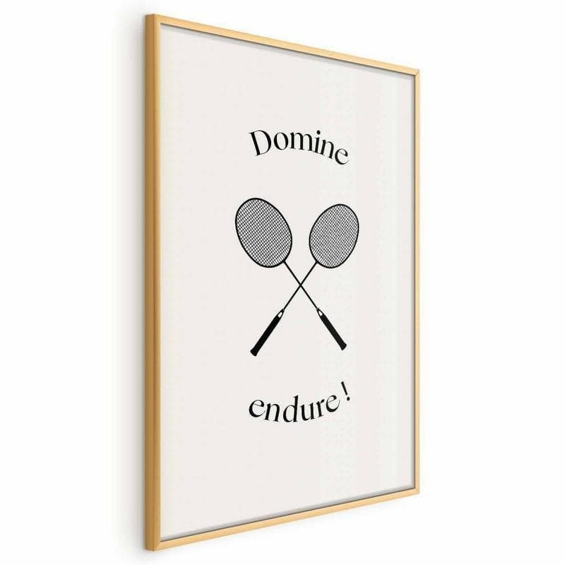 Poster - Summer Games - Badminton Rackets on a White Background in Poster e stampe Collezione Casa - Trebisacce, commercioVirtuoso.it