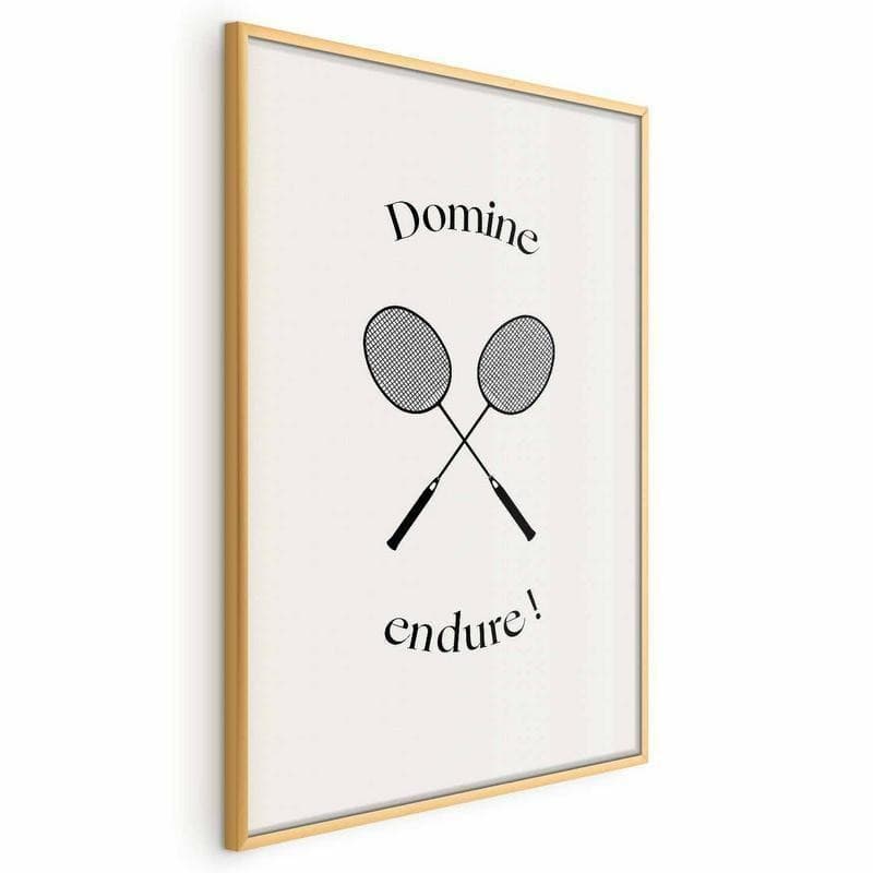 Poster - Summer Games - Badminton Rackets on a White Background in Poster e stampe Collezione Casa - Trebisacce, commercioVirtuoso.it