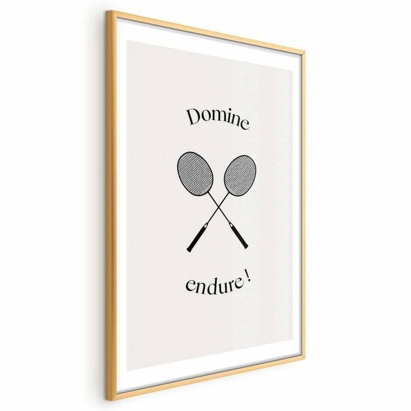 Poster - Summer Games - Badminton Rackets on a White Background in Poster e stampe Collezione Casa - Trebisacce, commercioVirtuoso.it