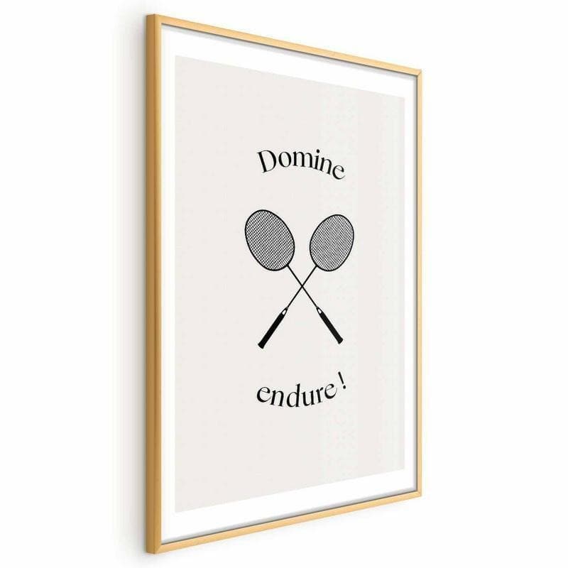 Poster - Summer Games - Badminton Rackets on a White Background in Poster e stampe Collezione Casa - Trebisacce, commercioVirtuoso.it