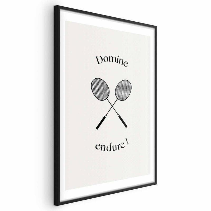 Poster - Summer Games - Badminton Rackets on a White Background in Poster e stampe Collezione Casa - Trebisacce, commercioVirtuoso.it