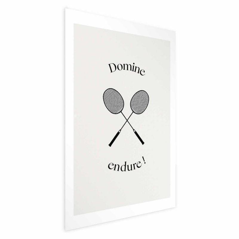 Poster - Summer Games - Badminton Rackets on a White Background in Poster e stampe Collezione Casa - Trebisacce, commercioVirtuoso.it