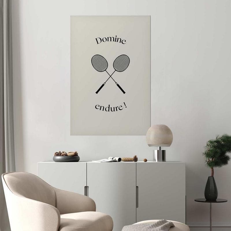 Poster - Summer Games - Badminton Rackets on a White Background in Poster e stampe Collezione Casa - Trebisacce, commercioVirtuoso.it