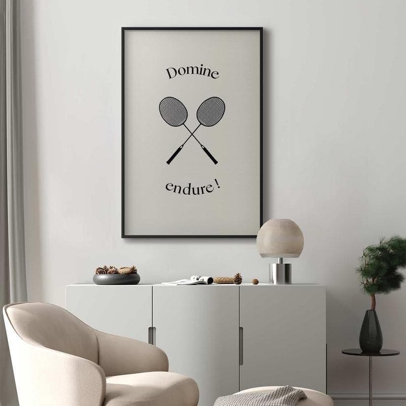 Poster - Summer Games - Badminton Rackets on a White Background in Poster e stampe Collezione Casa - Trebisacce, commercioVirtuoso.it