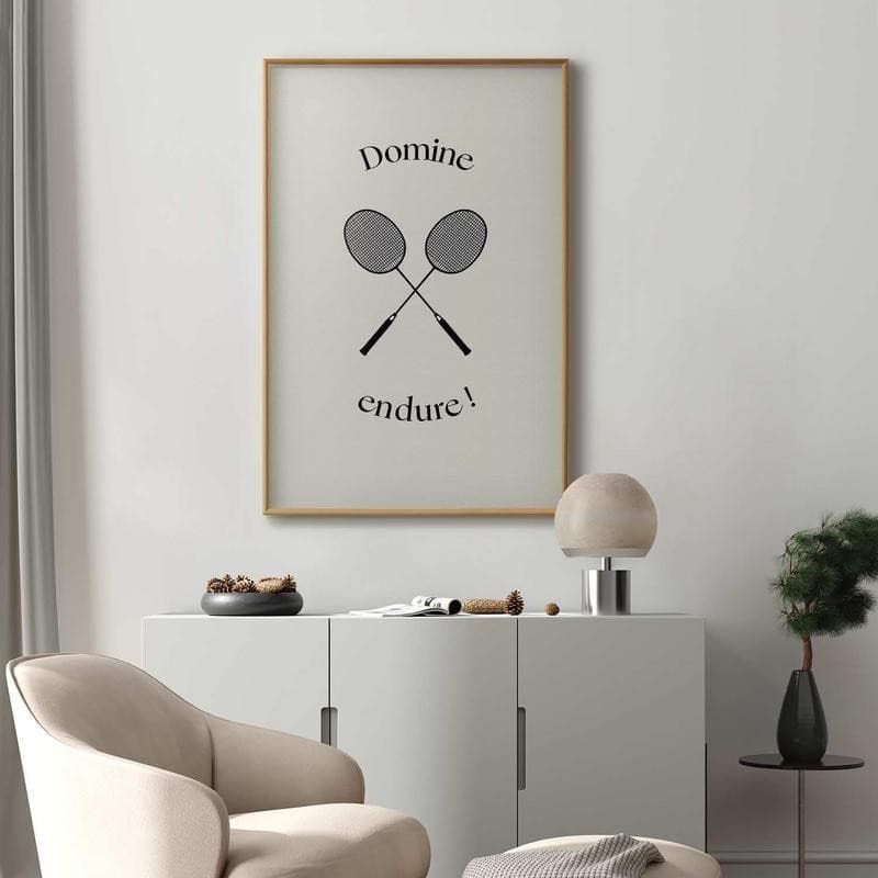 Poster - Summer Games - Badminton Rackets on a White Background in Poster e stampe Collezione Casa - Trebisacce, commercioVirtuoso.it
