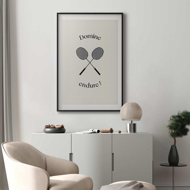 Poster - Summer Games - Badminton Rackets on a White Background in Poster e stampe Collezione Casa - Trebisacce, commercioVirtuoso.it