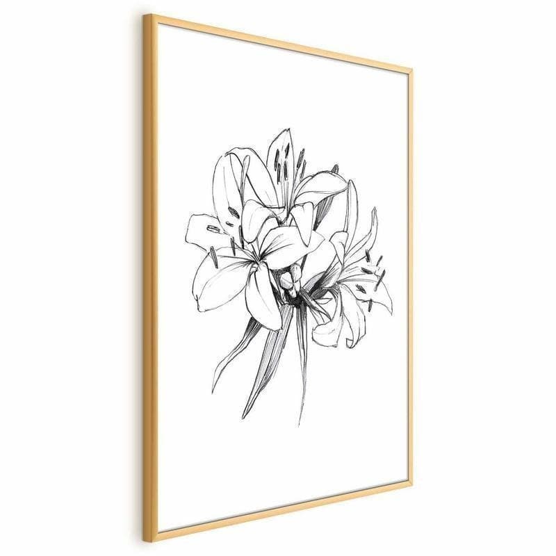 Poster - Drawn Flowers in Poster e stampe Collezione Casa - Trebisacce, commercioVirtuoso.it