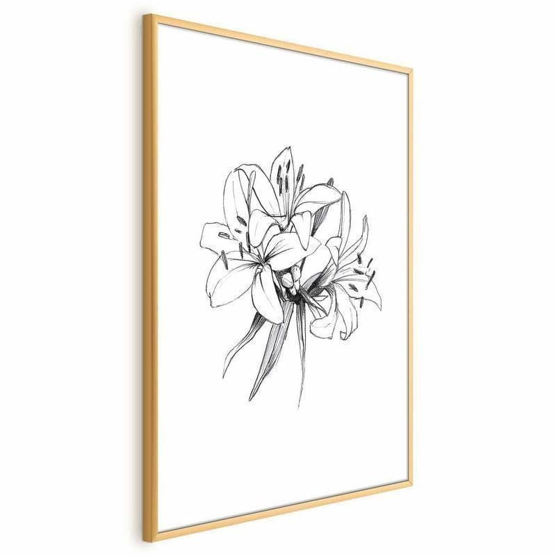 Poster - Drawn Flowers in Poster e stampe Collezione Casa - Trebisacce, commercioVirtuoso.it