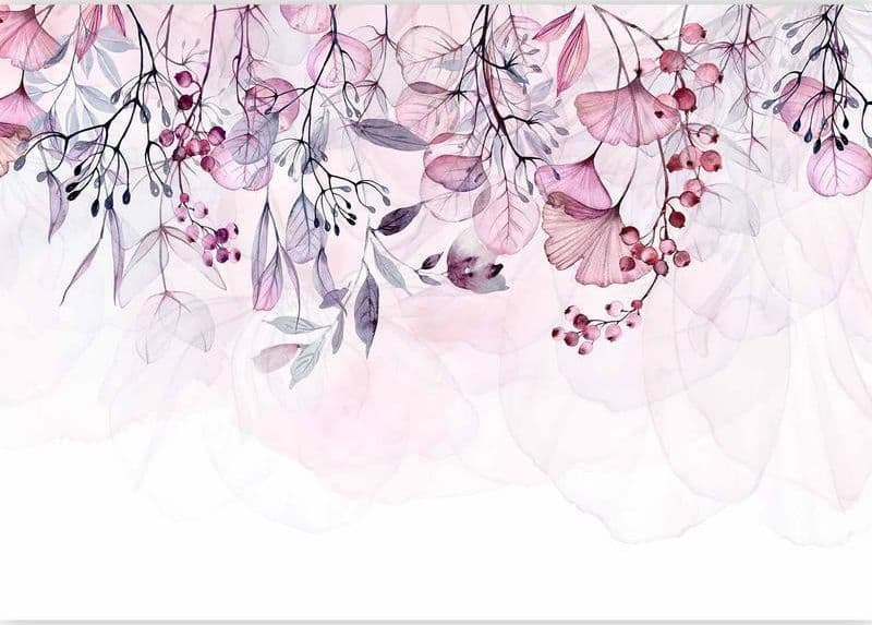 Fotomurale Foggy Nature Pink in Carta da parati Collezione Casa - Trebisacce, commercioVirtuoso.it
