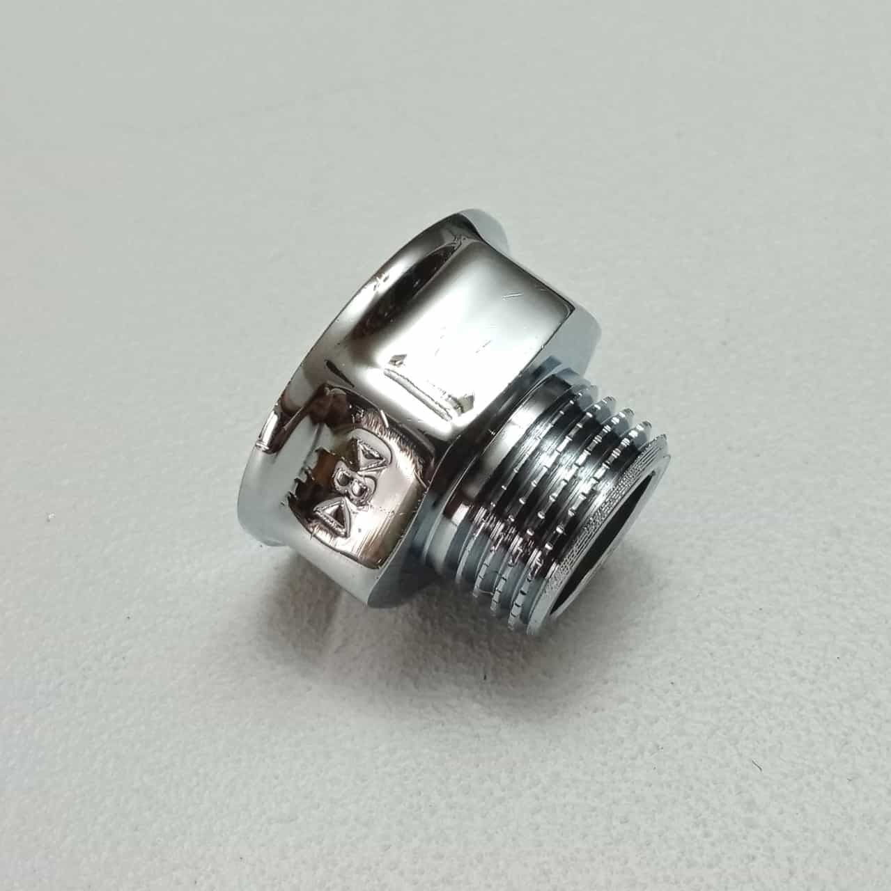 Prolunga ridotta F 3/4'' x M 1/2'' sede piana in ottone cromato in Raccordi Aloiserw.com - Altomonte, commercioVirtuoso.it
