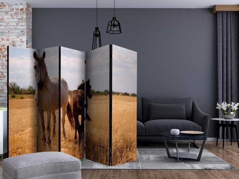 Paravento Horse and foal II [Room Dividers] in Paraventi Collezione Casa - Trebisacce, commercioVirtuoso.it